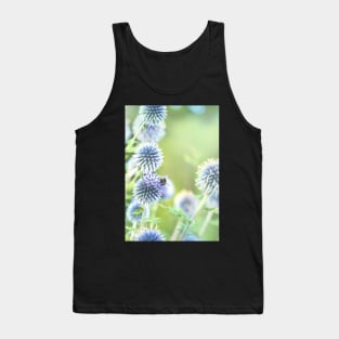 Globe thistles and a bee Tank Top